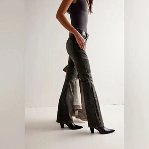 We The Free Vector Moto Mid Rise Flare Jeans NWT